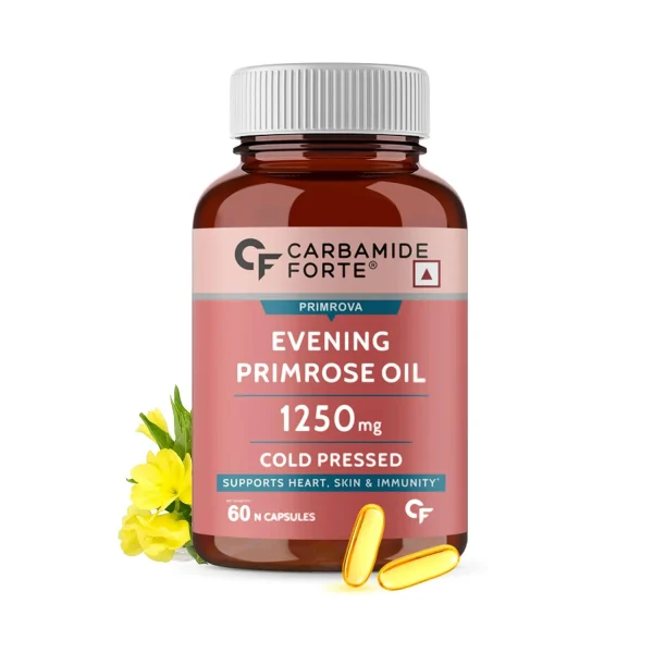 Carbamide Forte Evening Primrose Oil Cold Pressed Capsules for Heart, Skin and Immunity (60 Capsules) Carbamide Forte Evening Primrose Oil Cold Pressed Capsules for Heart, Skin and Immunity (60 Capsules)