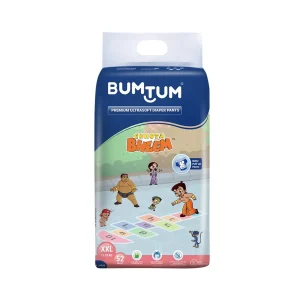 Bumtum Chota Bheem Ultrasoft Baby Diaper Pants (52 Diapers)