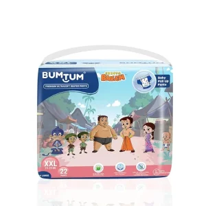 Bumtum Chota Bheem Ultrasoft Baby Diaper Pants XXL 15 to 25 Kg - 22 Diapers