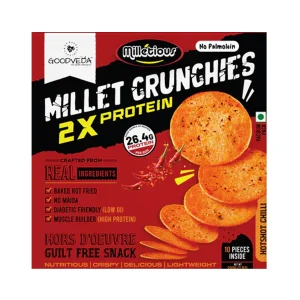 Goodveda Millet Crunchies - Hotshot Chili (10 Pieces)