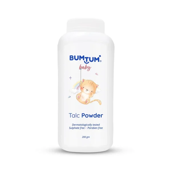 Bumtum Natural & Soft Plant Based Talcum Powder - 200gm