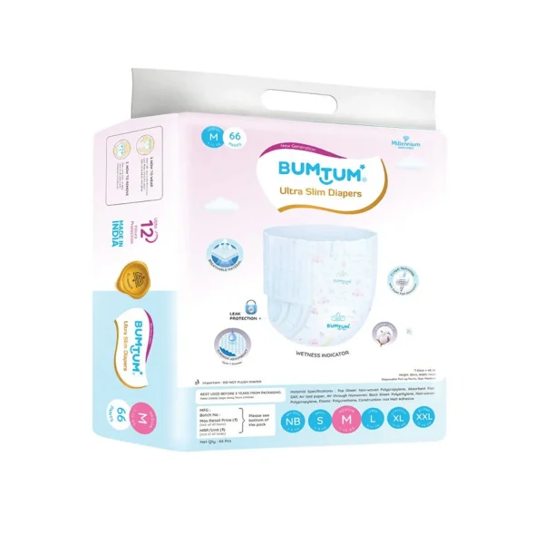 Bumtum Ultra Slim UV Protected Diaper Pants (66 Diapers)