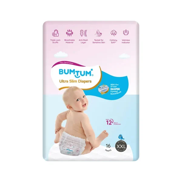 Bumtum Ultra Slim UV Protected Diaper Pants - XXL (16 Diapers) Bumtum Ultra Slim UV Protected Diaper Pants - XXL (16 Diapers)