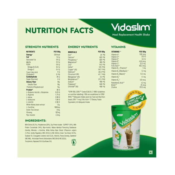 Vidaslim High Protein Meal Replacement for Weight Management