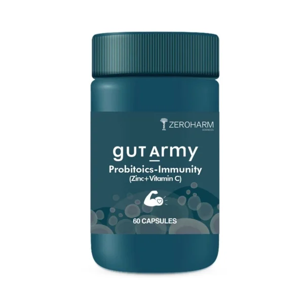 Zeroharm Sciences Gut Army Probiotics Immunity Supplement - 60 Capsules Zeroharm Sciences Gut Army Probiotics Immunity Supplement - 60 Capsules
