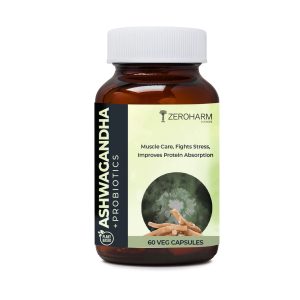 Zeroharm Sciences Ashwagandha Probiotics Supplement (60 nos)