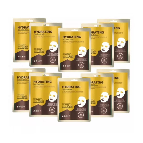 Cosderma Hydrating Face Sheet Mask (Pack of 10)