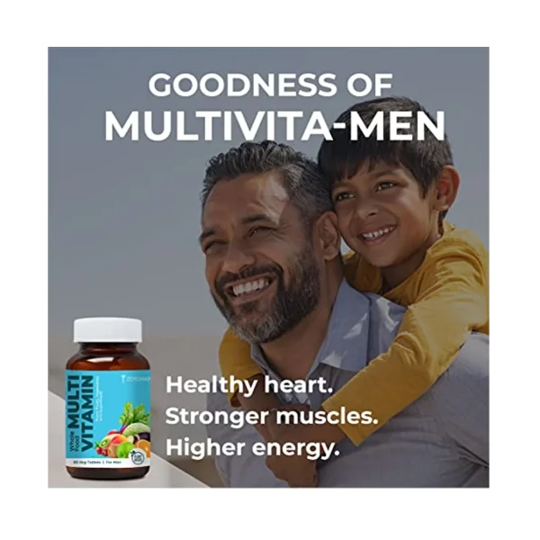 Zeroharm Sciences Whole Food Multivitamin Tablet for Men – 60 Tablets