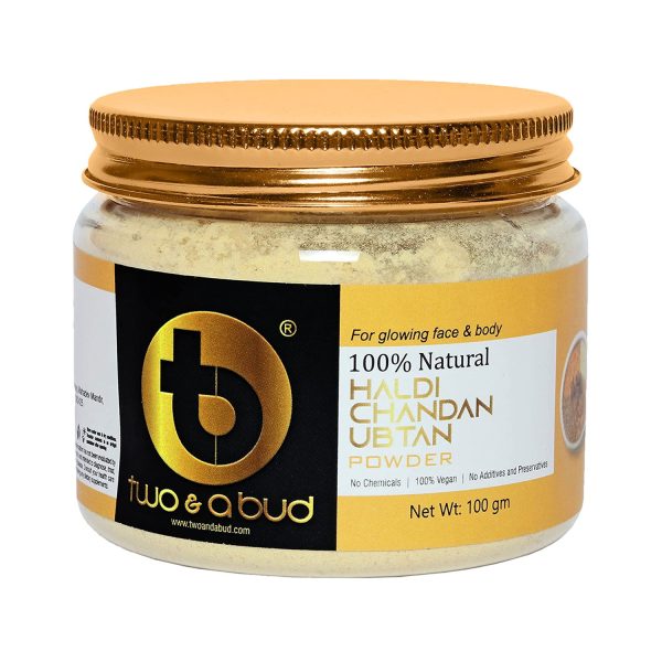 Two and A Bud 100% Natural Haldi Chandan Ubtan Powder 100gm Two and A Bud 100% Natural Haldi Chandan Ubtan Powder 100gm
