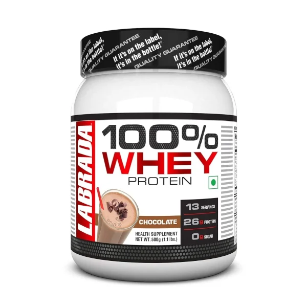 Labrada 100% Whey protein powder 1.1lbs - 500g (Chocolate)