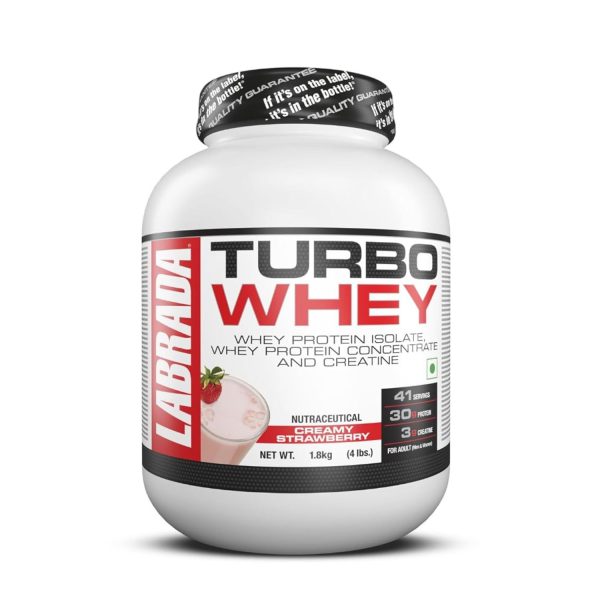 Labrada Turbo Whey Protein Powder 4lb Creamy Strawberry (1.8 kg) Labrada Turbo Whey Protein Powder 4lb Creamy Strawberry (1.8 kg)