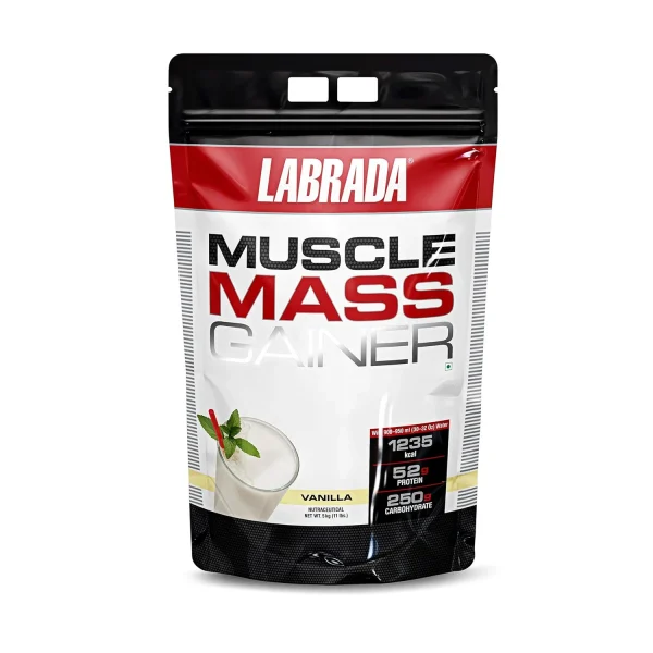 Labrada Mass Gainer Protein Powder 11lbs – 5kg (Vanilla) Labrada Mass Gainer Protein Powder 11lbs – 5kg (Vanilla)