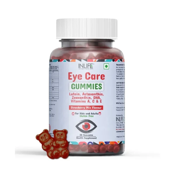 Inlife Eye Care Gummy for Kids and Adults (Strawberry Mix Flavour ) – 30 Gummies Inlife Eye Care Gummy for Kids and Adults (Strawberry Mix Flavour ) – 30 Gummies