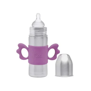 Dr. Flow Vogue Plus Stainless Steel Feeding Bottle for Babies 3+ Months (360ml)