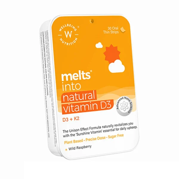 Wellbeing Nutrition Melts into Natural Vitamin D3 Oral Thin Strip (30Strips) Wellbeing Nutrition Melts into Natural Vitamin D3 Oral Thin Strip (30Strips)