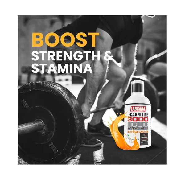 Labrada L-Carnitine 3000 Liquid (Sweet Orange) - Cureka