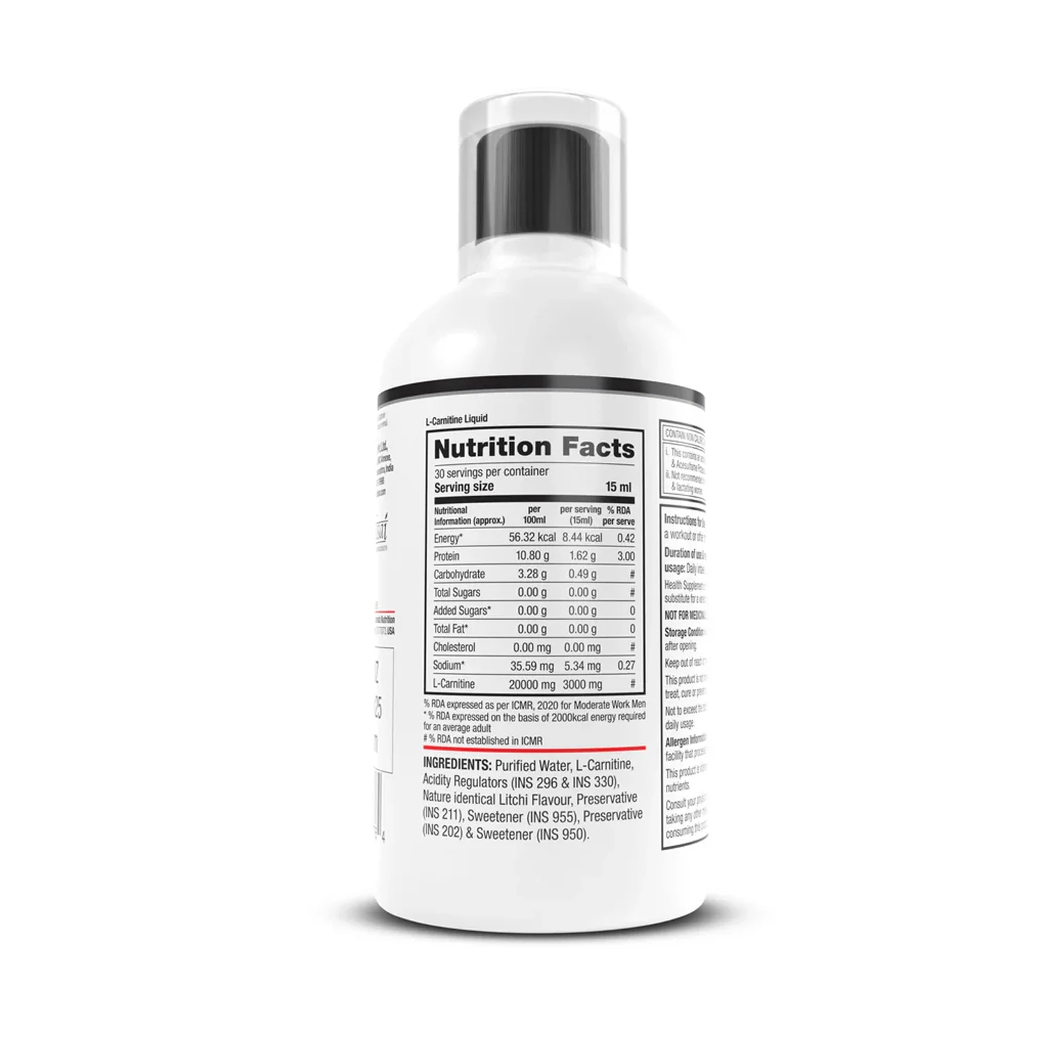 rda l-carnitine Buy Labrada L-Carnitine 3000 Liquid 450ml (Litchi)