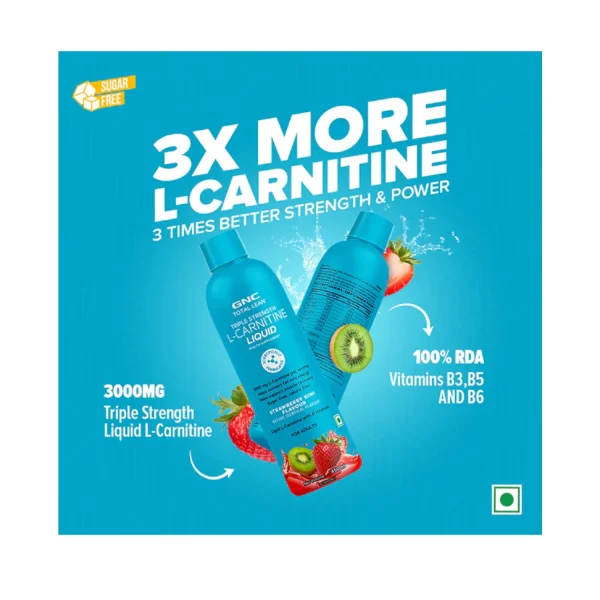 l carnitine complex gnc GNC L-Carnitine Liquid 3000mg - 450ml (Strawberry Kiwi) - Cureka