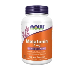 Now Melatonin Capsules 3mg - 180 Capsules