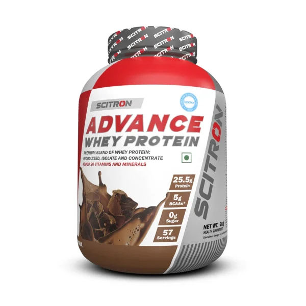 Scitron Advance Whey Protein Powder 57 Servings - 2kg (Mocha Flavour)