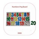 Divine Numbers Peg Board (E989)