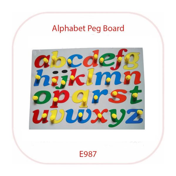 Divine Alphabet Peg Board Lowercase (E987)