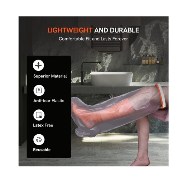 Malu Healthcare Waterproof Cast Protector for Leg (Regular)