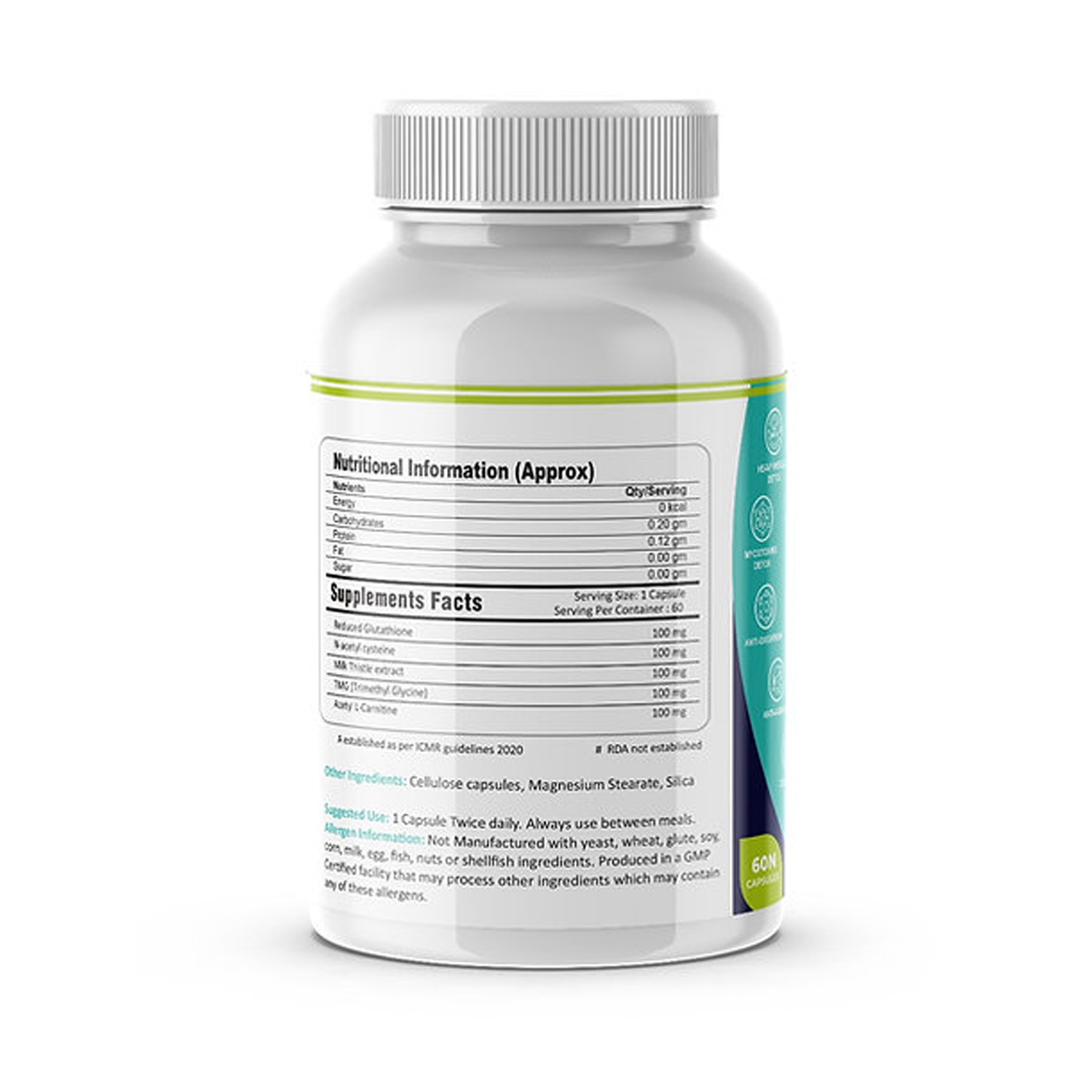 FM Nutrition Opti Glutathione Complex – 60 Nos - Cureka