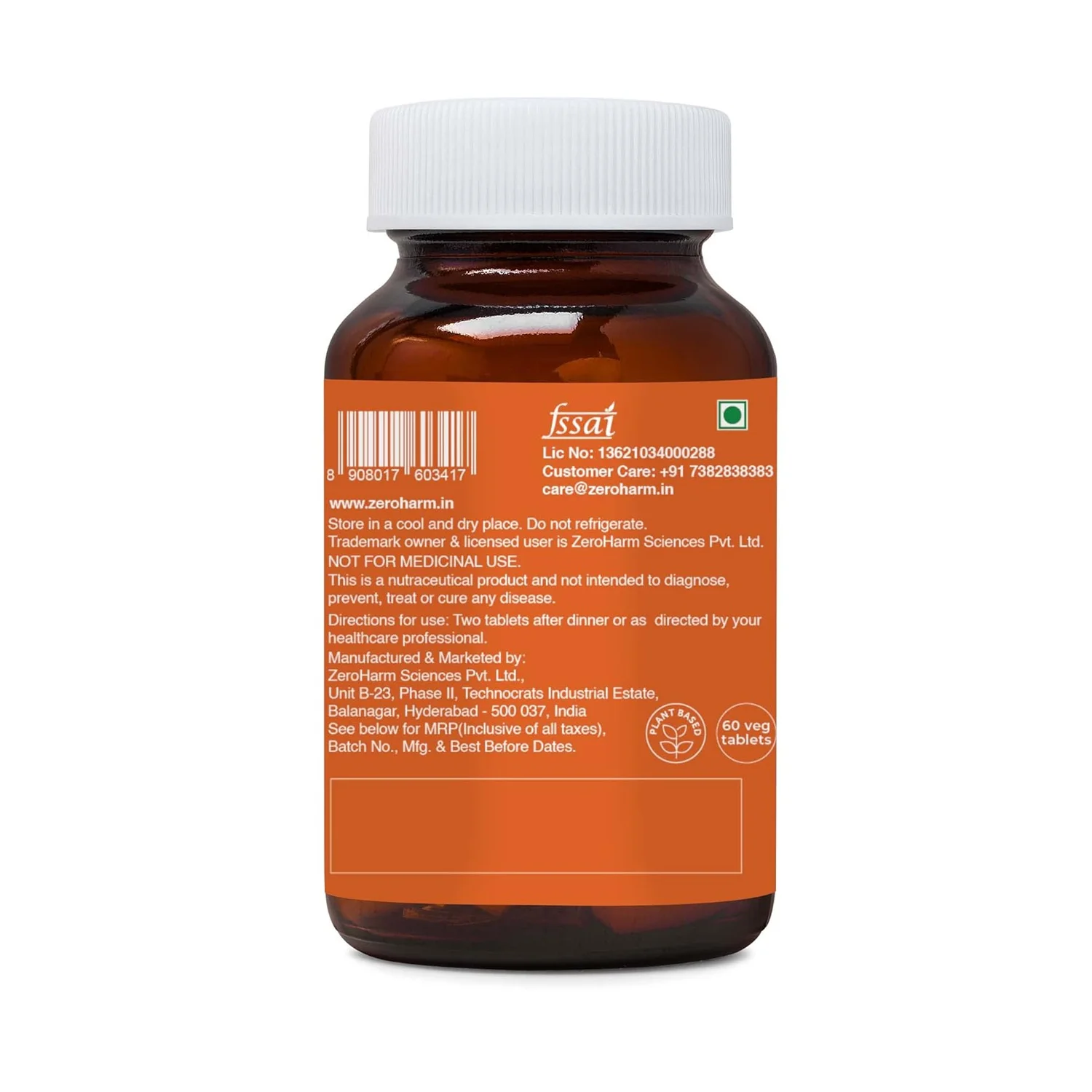 Zeroharm Narie Fertility Formula 60 Veg Tablets (Pack of 2) - Image 4