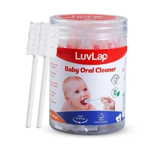 LuvLap Oral Care Swab Stick White- 40pcs