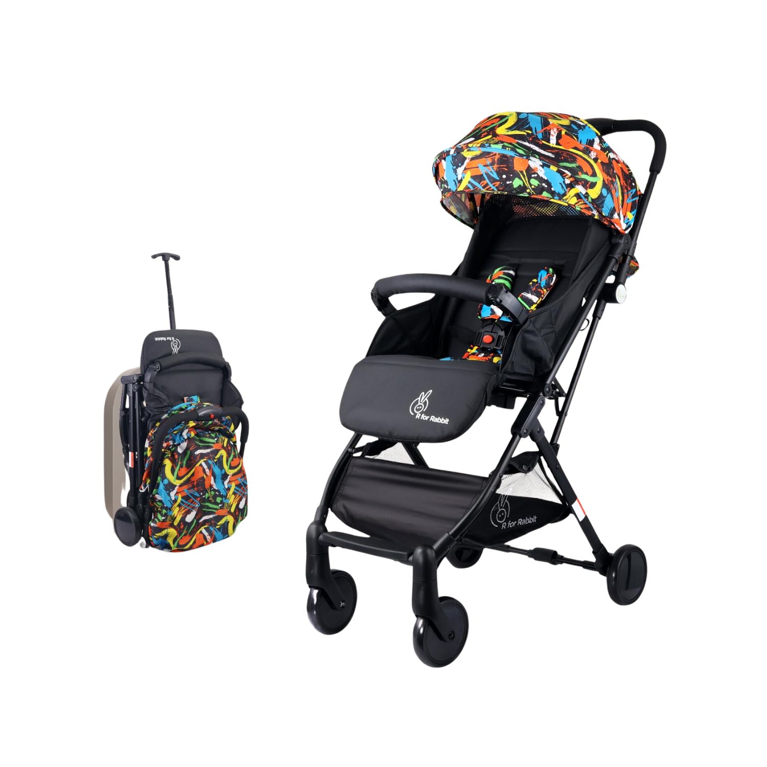 R for Rabbit Pocket Stroller Lite (Black Multi)
