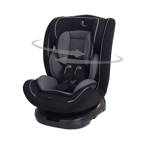 R for Rabbit Jack N Jill Grand ISOFIX Car Seat (Black Grey)