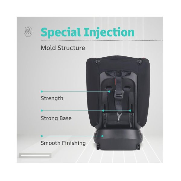 R for Rabbit Jack N Jill Grand ISOFIX Car Seat (Black Grey)