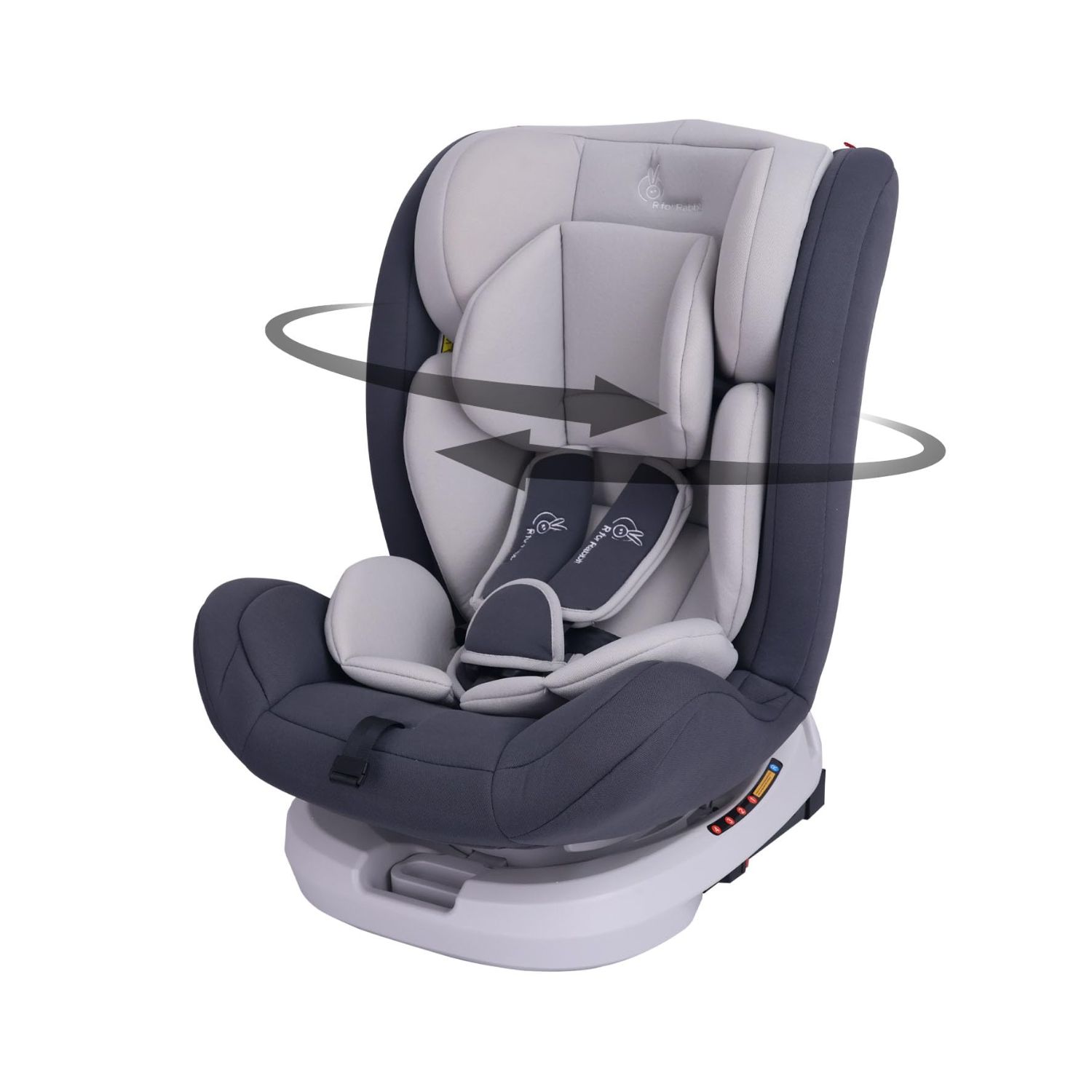 R for Rabbit Jack N Jill Grand ISOFIX Car Seat (Grey)