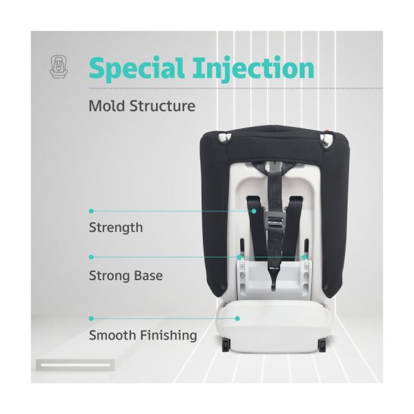 R for Rabbit Jack N Jill Grand ISOFIX Car Seat (Pure Black)