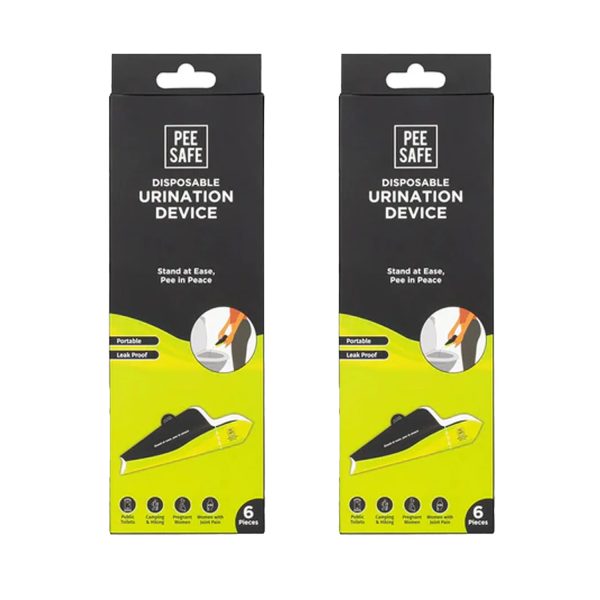 Pee Safe Disposable Urination Device 6 pieces (Pack of 2)