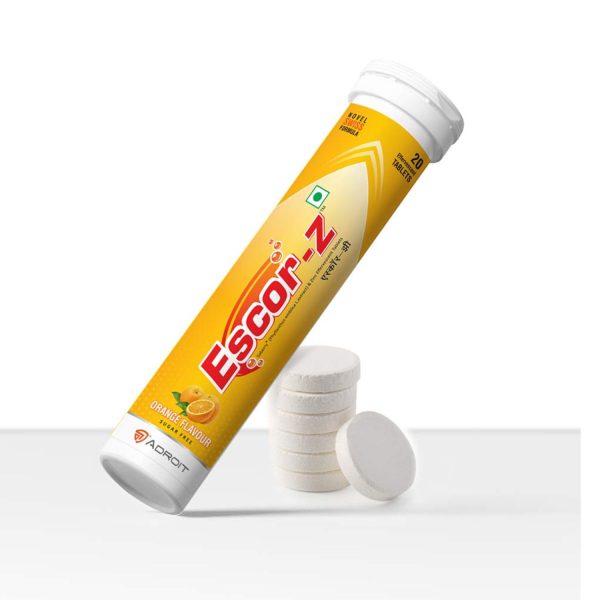 Escor Z 20 Tablets (Orange Flavour)