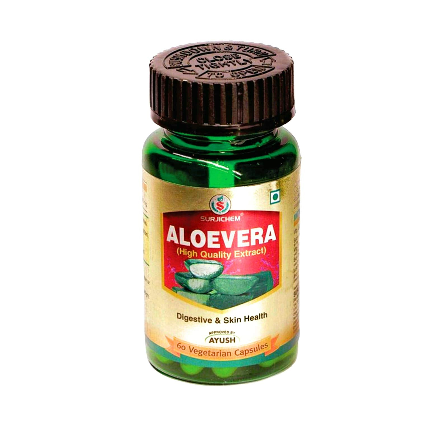 Surjichem Herbs Aloevera Capsules (60 Nos)