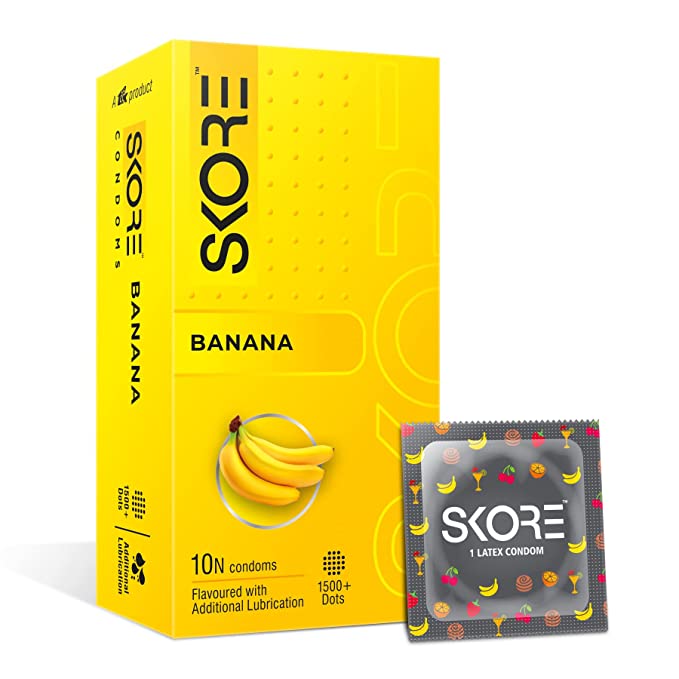 Skore Banana Flavoured Condoms