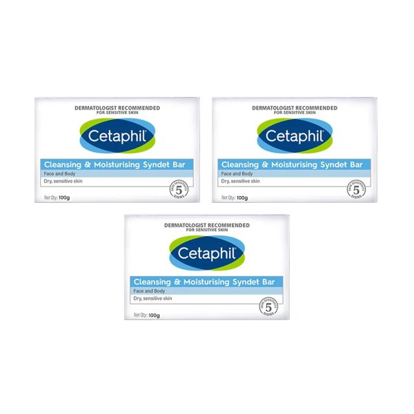 Cetaphil Baby Bar Kids Soap for Bath -100 gm (Pack of 3)