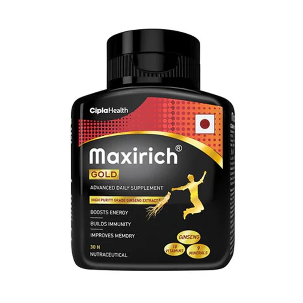 Cipla Maxirich Gold Multivitamin Tablet 30 Nos Cipla Maxirich Gold Multivitamin Tablet 30 Nos
