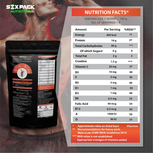 six pack mass gainer