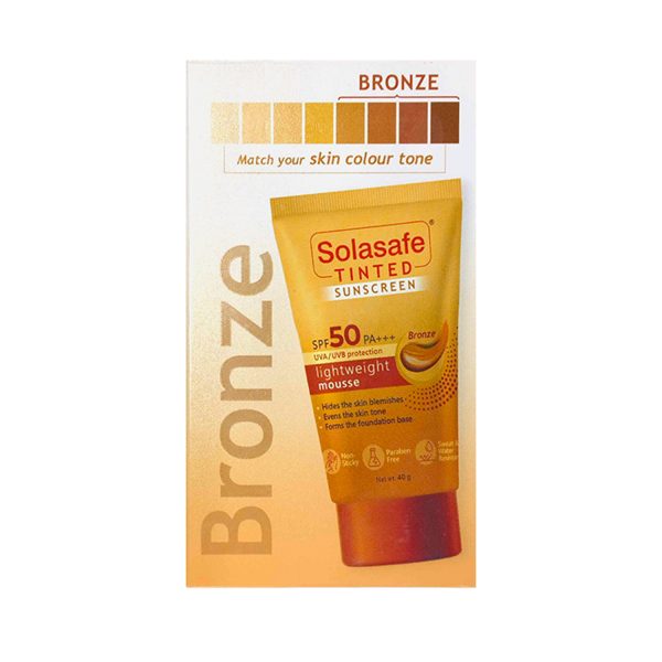 Regaliz Solasafe Tinted Sunscreen SPF 50 Bronze (40gm)
