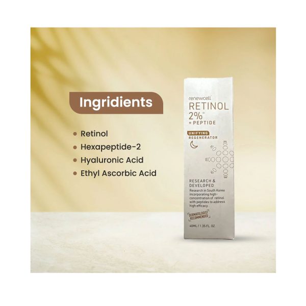 Yuderma Renewcell Retinol 2% + Peptide Serum 40ml