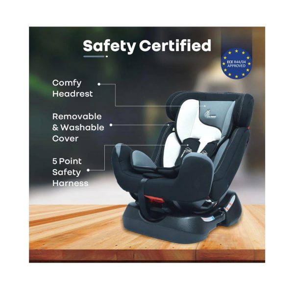 R for Rabbit Jack N Jill Grand Baby Car Seat (Black White)