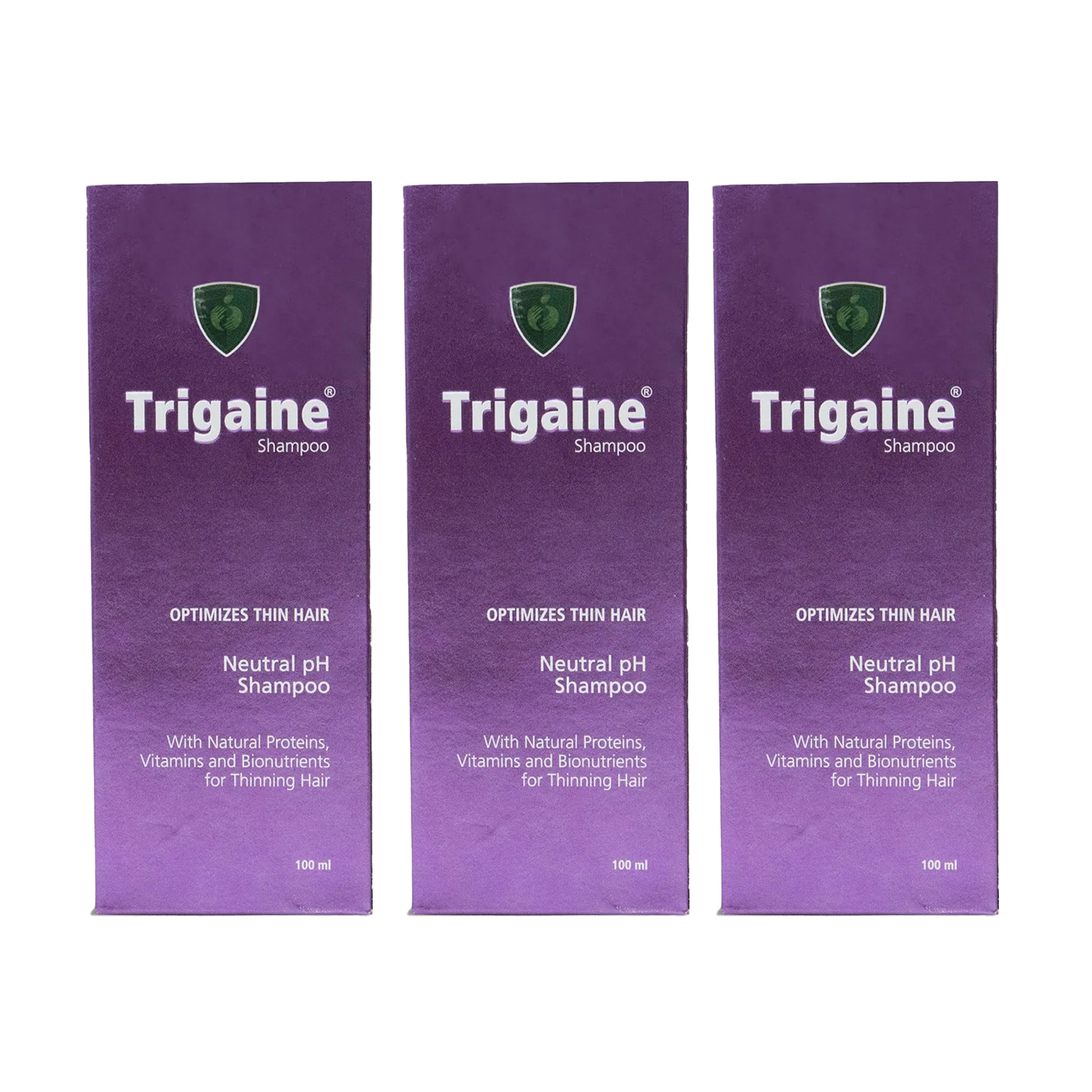 Trigaine Shampoo 100ml (Pack of 3)
