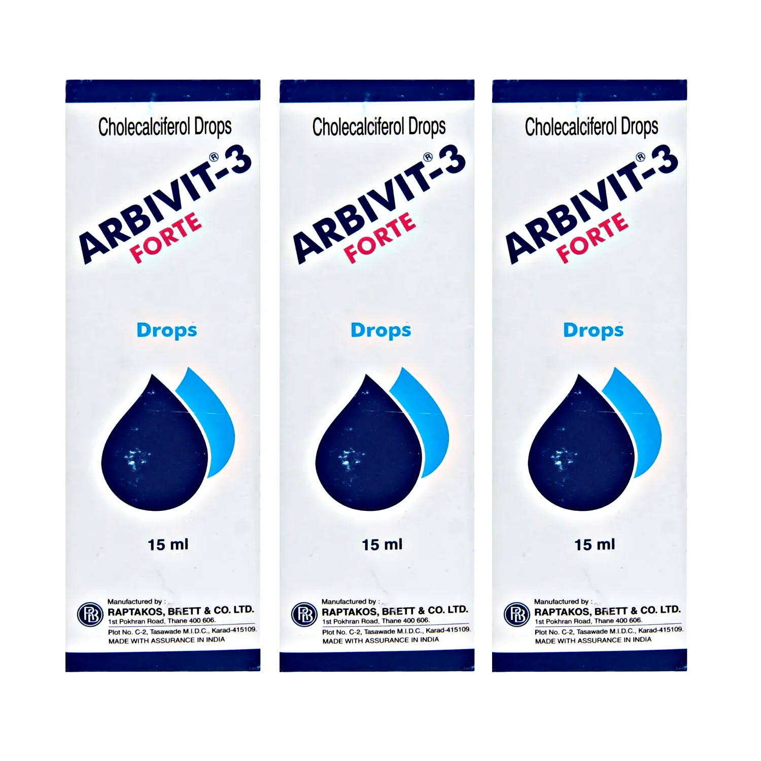 Arbivit – 3 Forte Drops 15ml - (Pack of 3)