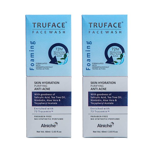 Alniche Truface Foaming Face Wash 60ml (Pack of 2)