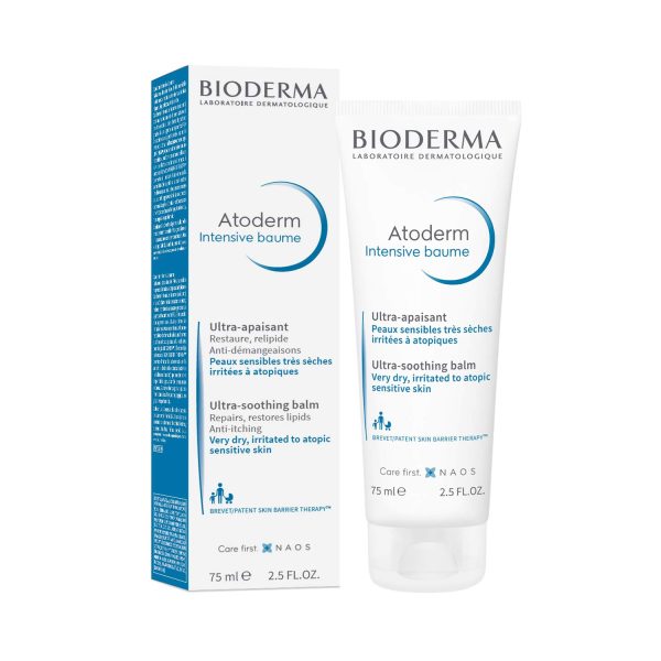 Bioderma Atoderm Intensive Ultra-Soothing Baume – Moisturizer for Very dry Sensitive to Atopic Skin – 75ml