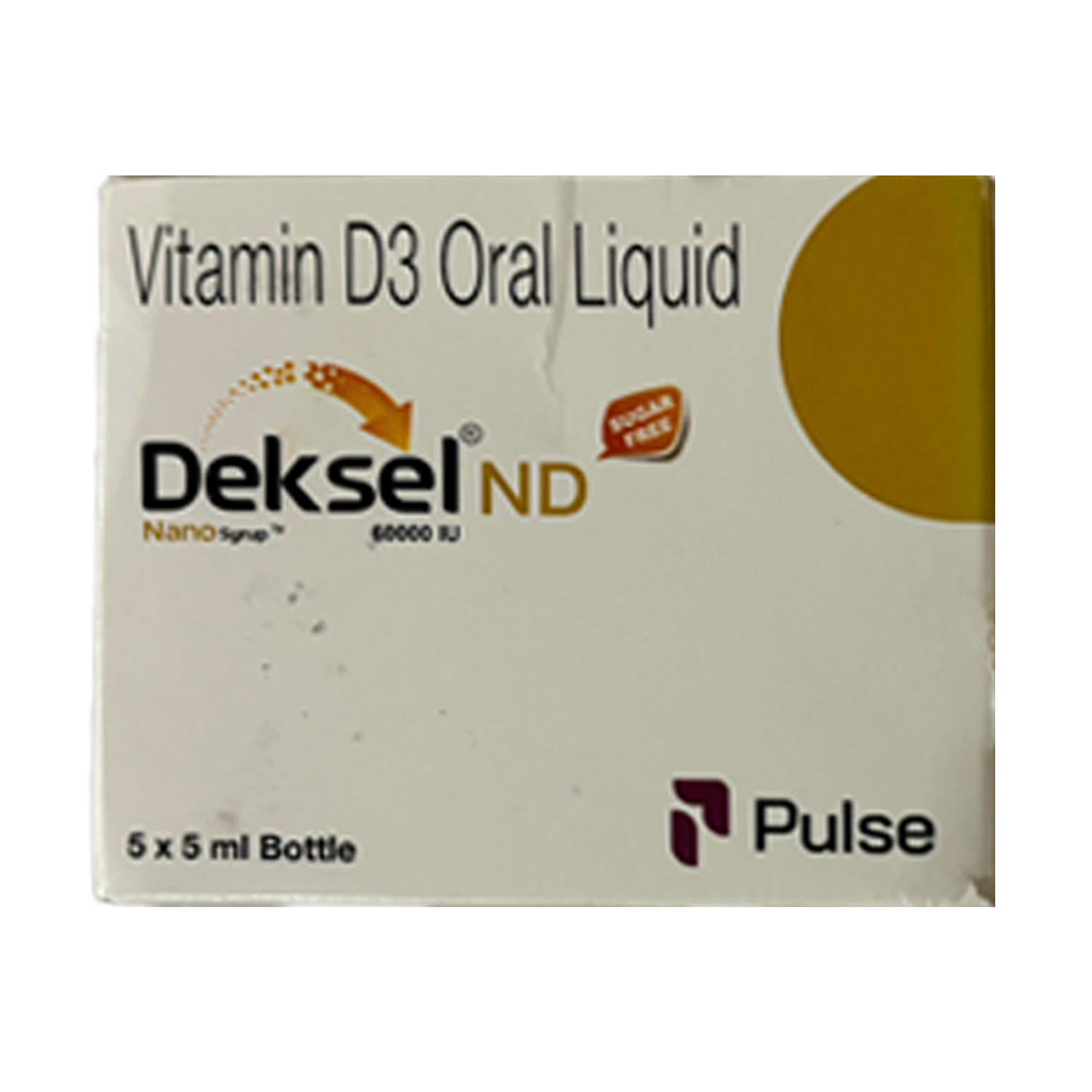 Deksel ND Vitamin D3 Oral Liquid Nano Syrup (5 x 5ml)